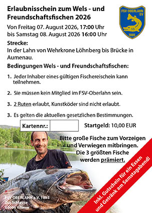 Karte Wallerfischen 2026